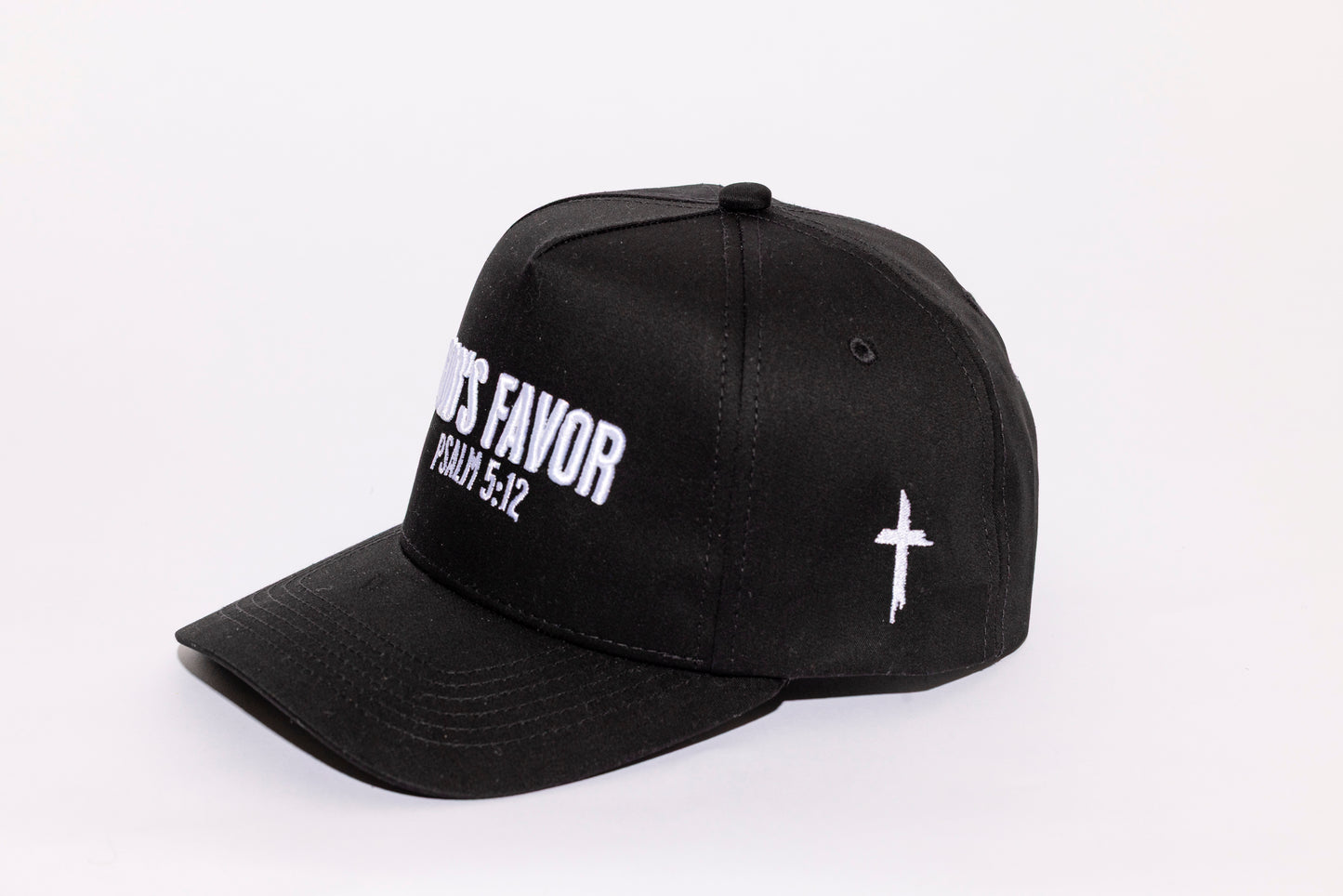 WORTHY JOURNEY BLACK PLAIN CURVE 5PANEL SNAPBACK HAT